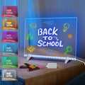 LED Acrylic Note Board with Clear Acrylic Stand 13.7