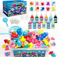 Purfex Magic Water Elf Kit – Kids Water Gel DIY Craft Set with Sea Animal Silicone Molds, 12pcs Color Liquids & Magic Water Powder, Make Your Own Aqua Figures, Creative Hands-On Play Activity Toy