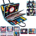 Premify Montessori Busy Board for Toddlers 3+ Years – Sensory Quiet Book & Travel Toy for Airplane & Car – Fine Motor Skills Activity Board with Zippers, Buttons, Alphabet & Numbers – Educational Gift
